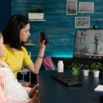 How to prepare for a telehealth appointment (checklist included) Telehealth (licensed content) - a mother discusses healthcare treatment online