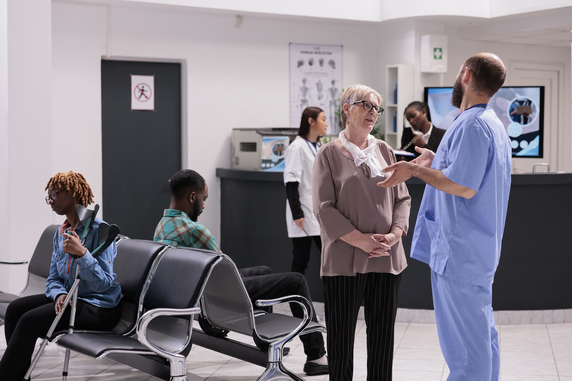 Emergency room waiting room (licensed content)